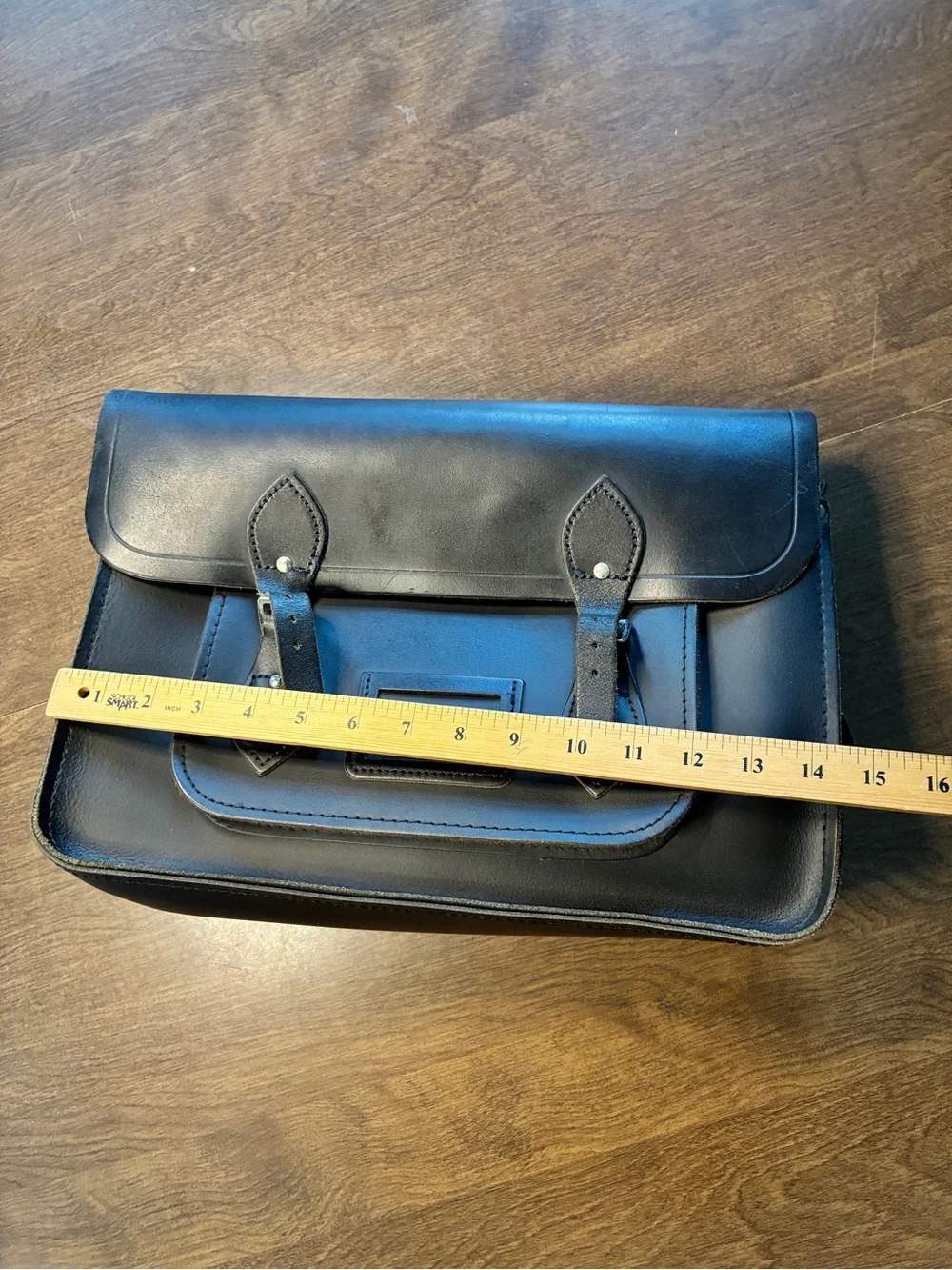 Cambridge Satchel (15 Inch Batchel) In Black Leather